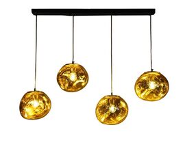 Φωτιστικό οροφής τετράφωτο Vidro pakoworld E27 σε χρυσή απόχρωση 60x15x80εκ - ΦΩΤΙΣΤΙΚΑ ΟΡΟΦΗΣ στο Milonadakis.gr