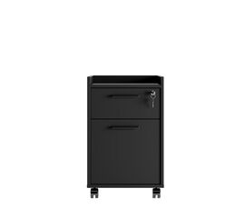 Συρταριέρα γραφείου τροχήλατη Gamer  pakoworld σε μαύρη απόχρωση 40x40x56εκ - ΣΥΡΤΑΡΙΕΡΕΣ στο Milonadakis.gr