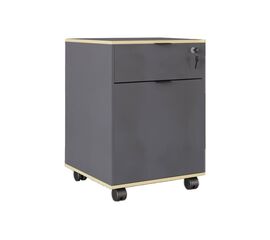 Συρταριέρα γραφείου τροχήλατη Taker  pakoworld σε ανθρακί απόχρωση 41x45x61εκ - ΣΥΡΤΑΡΙΕΡΕΣ στο Milonadakis.gr