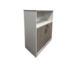 Ντουλάπι γραφείου Armadi pakoworld σε γκρι-λευκή απόχρωση 80x40x120εκ - ΝΤΟΥΛΑΠΙΑ στο Milonadakis.gr