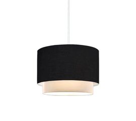 Φωτιστικό οροφής Tachi pakoworld Ε27 σε μαύρο-κρέμα απόχρωση Φ30x20εκ - ΦΩΤΙΣΤΙΚΑ ΟΡΟΦΗΣ στο Milonadakis.gr