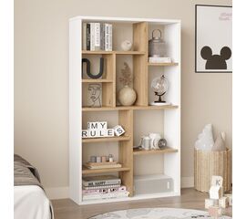 Βιβλιοθήκη Boteca 10θέσεων pakoworld σε φυσική-λευκή απόχρωση 75x22x123.6εκ - ΒΙΒΛΙΟΘΗΚΕΣ στο Milonadakis.gr