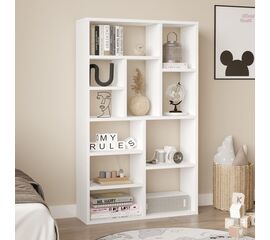 Βιβλιοθήκη Boteca 10θέσεων pakoworld σε λευκή απόχρωση 75x22x123.6εκ - ΒΙΒΛΙΟΘΗΚΕΣ στο Milonadakis.gr