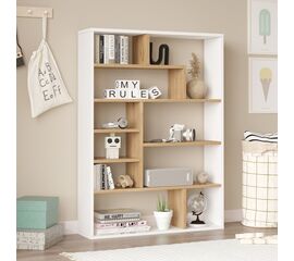 Βιβλιοθήκη Decora pakoworld σε φυσικό-λευκό απόχρωση 90x22x123.6εκ - ΒΙΒΛΙΟΘΗΚΕΣ στο Milonadakis.gr