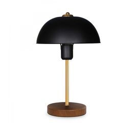 Επιτραπέζιο φωτιστικό PWL-1061 pakoworld Ε27 μαύρο-χρυσό-καρυδί Φ23x38εκ - ΕΠΙΤΡΑΠΕΖΙΑ ΦΩΤΙΣΤΙΚΑ στο Milonadakis.gr