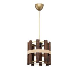 Φωτιστικό οροφής μονόφωτο Lidya pakoworld Ε27 σε καφέ απόχρωση Φ31.5x28εκ - ΦΩΤΙΣΤΙΚΑ ΟΡΟΦΗΣ στο Milonadakis.gr