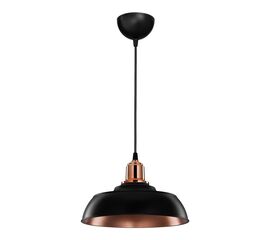 Φωτιστικό οροφής μονόφωτο Artisan pakoworld pp E27 σε μαύρη-χάλκινη απόχρωση Φ25.5x17εκ - ΦΩΤΙΣΤΙΚΑ ΟΡΟΦΗΣ στο Milonadakis.gr