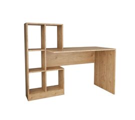Γραφείο εργασίας με βιβλιοθήκη Dustin pakoworld σε oak απόχρωση 118x56x112εκ - ΓΡΑΦΕΙΑ στο Milonadakis.gr