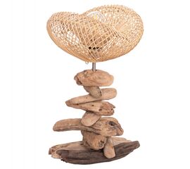 ΕΠΙΤΡΑΠΕΖΙΟ ΔΙΑΚΟΣΜΗΤΙΚΟ ΦΩΤΙΣΤΙΚΟ IVAR HM4431 DRIFTWOOD & RATTAN 32x30x53Υεκ. - ΕΠΙΤΡΑΠΕΖΙΑ ΦΩΤΙΣΤΙΚΑ στο Milonadakis.gr