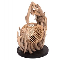 ΕΠΙΤΡΑΠΕΖΙΟ ΔΙΑΚΟΣΜΗΤΙΚΟ ΦΩΤΙΣΤΙΚΟ ASHIN HM4438 DRIFTWOOD--RATTAN 30x30x49Υεκ. - ΕΠΙΤΡΑΠΕΖΙΑ ΦΩΤΙΣΤΙΚΑ στο Milonadakis.gr