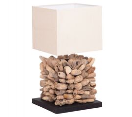 ΕΠΙΤΡΑΠΕΖΙΟ ΦΩΤΙΣΤΙΚΟ ΣΧΗΜΑ ΚΥΒΟΥ TWIGGY HM4425 DRIFTWOOD & ΛΕΥΚΟ ΚΑΠΕΛΟ 24x24x46Υεκ - ΕΠΙΤΡΑΠΕΖΙΑ ΦΩΤΙΣΤΙΚΑ στο Milonadakis.gr