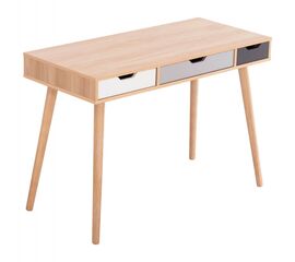 ΓΡΑΦΕΙΟ GAET HM18292 ΜΕΛΑΜΙΝΗ ΣΕ SONAMA-ΓΚΡΙ-ΛΕΥΚΟ-ΜΠΕΖ 110x50x76.5Υεκ. - ΓΡΑΦΕΙΑ στο Milonadakis.gr