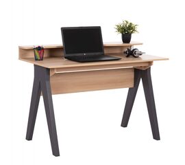 ΓΡΑΦΕΙΟ KRONEL HM18293 ΜΕΛΑΜΙΝΗ ΣΕ SONAMA-ΓΚΡΙ 120x59x84,5Υεκ. - ΓΡΑΦΕΙΑ στο Milonadakis.gr