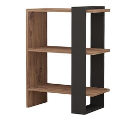 Βιβλιοθήκη Maverick pakoworld σε sonoma-ανθρακί απόχρωση 51,8x25x70εκ - ΒΙΒΛΙΟΘΗΚΕΣ στο Milonadakis.gr