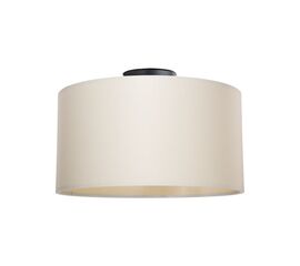 Φωτιστικό οροφής μονόφωτο Garry pakoworld ύφασμα σε κρεμ απόχρωση Φ38x21εκ - ΦΩΤΙΣΤΙΚΑ ΟΡΟΦΗΣ στο Milonadakis.gr