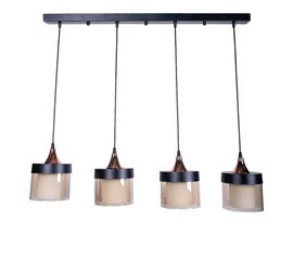 Φωτιστικό οροφής τετράφωτο Tigly pakoworld μαύρο μέταλλο 80x20x60εκ - ΦΩΤΙΣΤΙΚΑ ΟΡΟΦΗΣ στο Milonadakis.gr