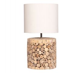 ΕΠΙΤΡΑΠΕΖΙΟ ΚΥΛΙΝΔΡΙΚΟ ΦΩΤΙΣΤΙΚΟ TWIGGY HM4427 DRIFTWOOD & ΜΠΕΖ ΚΑΠΕΛΟ Φ24.5x45Υεκ. - ΕΠΙΤΡΑΠΕΖΙΑ ΦΩΤΙΣΤΙΚΑ στο Milonadakis.gr