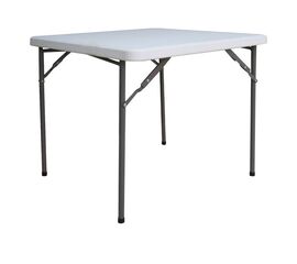 Τραπέζι catering Comfort pakoworld πτυσσόμενο σε λευκή απόχρωση 80x80x74εκ - ΕΠΙΠΛΑ CATERING - ΣΥΝΕΔΡΙΟΥ στο Milonadakis.gr