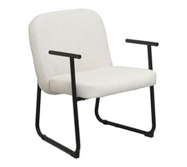 Καρέκλα επισκέπτη Vindor pakoworld ύφασμα σε κρεμ απόχρωση με μαύρο μεταλλικό πόδι 65x68.5x79.5εκ - ΚΑΡΕΚΛΕΣ ΕΠΙΣΚΕΠΤΗ στο Milonadakis.gr