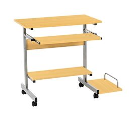 Γραφείο υπολογιστή Veronce pakoworld σε φυσική απόχρωση με μεταλλικό σκελετό 89x47x71εκ - ΓΡΑΦΕΙΑ στο Milonadakis.gr