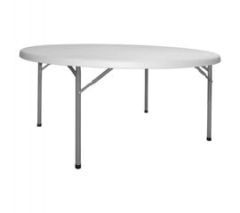 ΤΡΑΠΕΖΙ CATERING-ΣΥΝΕΔΡΙΟΥ HM5061 Φ182Χ74εκ ΠΤΥΣΣΟΜΕΝΟ ΣΤΡΟΓΓΥΛΟ - ΤΡΑΠΕΖΙΑ στο Milonadakis.gr