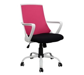 ΚΑΡΕΚΛΑ ΓΡΑΦΕΙΟΥ MALFOI HM1053.05 ΡΟΖ MESH & ΠΟΔΙ ΜΕΤΑΛΛΙΚΟ 58x59x103 εκ. - ΚΑΡΕΚΛΕΣ ΓΡΑΦΕΙΟΥ στο Milonadakis.gr