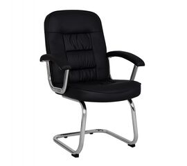 ΚΑΡΕΚΛΑ ΣΥΝΕΡΓΑΣΙΑΣ AMBREY HM1114 ΜΕ ΜΑΥΡΟ PU ΜΕ ΒΑΣΗ ΧΡΩΜΙΟΥ 61.5x62x98 cm. - ΚΑΡΕΚΛΕΣ ΕΠΙΣΚΕΠΤΗ στο Milonadakis.gr