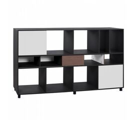 ΒΙΒΛΙΟΘΗΚΗ - ΡΑΦΙΕΡΑ RYLAN ΓΡΑΦΕΙΟΥ ΕΠΑΓΓΕΛΜΑΤΙΚΗ ΚΑΡΥΔΙ ΚΑΙ ΓΚΡΙ 220Χ40Χ120 εκ HM2099 - ΒΙΒΛΙΟΘΗΚΕΣ στο Milonadakis.gr