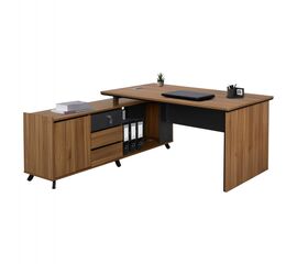 ΓΡΑΦΕΙΟ ΕΠΑΓΓΕΛΜΑΤΙΚΟ ΓΩΝΙΑ ΑΝΑΣΤΡΕΨΙΜΗ SUPREME 160X160X75 HM2348 - ΓΡΑΦΕΙΑ στο Milonadakis.gr