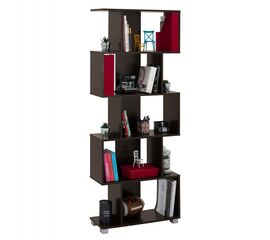 ΒΙΒΛΙΟΘΗΚΗ ΜΕΛΑΜΙΝΗΣ EZIR HM2385.01 ΒΕΓΓΕ 70x25x177Υ εκ. - ΒΙΒΛΙΟΘΗΚΕΣ στο Milonadakis.gr