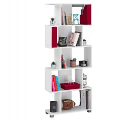 ΒΙΒΛΙΟΘΗΚΗ ΜΕΛΑΜΙΝΗΣ HM2385.04 ΛΕΥΚΗ 70x25x177 εκ. - ΒΙΒΛΙΟΘΗΚΕΣ στο Milonadakis.gr