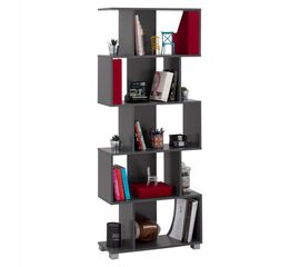 ΒΙΒΛΙΟΘΗΚΗ ΜΕΛΑΜΙΝΗΣ HM2385.10 ΓΚΡΙ 70x25x177Υ εκ. - ΒΙΒΛΙΟΘΗΚΕΣ στο Milonadakis.gr