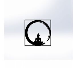 ΔΙΑΚΟΣΜΗΤΙΚΟ ΤΟΙΧΟΥ 100% ΜΕΤΑΛΛΙΚΟ ΜΑΥΡΟ BUDDHA FIGURE 50Χ50 HM7210 - ΔΙΑΚΟΣΜΗΤΙΚΑ ΤΟΙΧΟΥ στο Milonadakis.gr