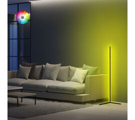 ΦΩΤΙΣΤΙΚΟ ΔΑΠΕΔΟΥ ΜΑΥΡΟ ΜΕ RGB LED & ΑΣΥΡΜΑΤΟ ΧΕΙΡΙΣΤΗΡΙΟ HM7309 30x30x120 εκ. - ΦΩΤΙΣΤΙΚΑ ΔΑΠΕΔΟΥ στο Milonadakis.gr