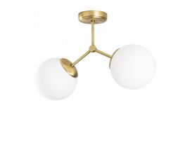 ΦΩΤΙΣΤΙΚΟ ΟΡΟΦΗΣ ΜΕΤΑΛΛΙΚΟ ΜΕ ΧΡΥΣΟ ΣΚΕΛΕΤΟ ΚΑΙ ΛΕΥΚΟ ΓΥΑΛΙ HM7262 44Χ15Χ28 εκ. - ΦΩΤΙΣΤΙΚΑ ΟΡΟΦΗΣ στο Milonadakis.gr