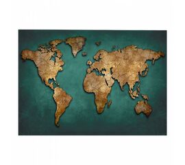 ΠΙΝΑΚΑΣ ΚΑΜΒΑΣ WORLD MAP HM7197.01 100X3X70 εκ. - ΠΙΝΑΚΕΣ στο Milonadakis.gr