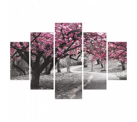 ΠΙΝΑΚΑΣ ΠΕΝΤΑΠΤΥΧΟ MDF BLOOMING TREE 82Χ56x3  HM7207.04 - ΠΙΝΑΚΕΣ στο Milonadakis.gr