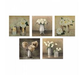 ΠΙΝΑΚΑΣ ΠΕΝΤΑΠΤΥΧΟ MDF ROMANTIC FLOWERS HM7205.02 75X0,3X15 εκ. - ΠΙΝΑΚΕΣ στο Milonadakis.gr