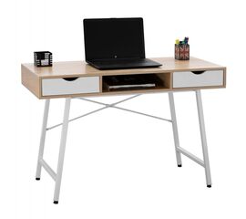 ΓΡΑΦΕΙΟ HM2128.01 SONAMA-ΛΕΥΚΟ ΜΕ ΛΕΥΚΟ ΜΑΤ ΣΚΕΛΕΤΟ 120Χ48Χ76,5 εκ. - ΓΡΑΦΕΙΑ στο Milonadakis.gr