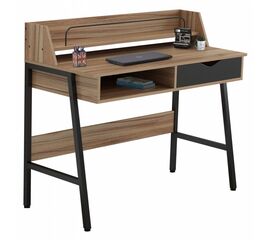 ΓΡΑΦΕΙΟ OLIVIER HM2129.02 ΜΕΛΑΜΙΝΗ ΣΕ ΚΑΡΥΔΙ-ΜΑΥΡΟ-ΜΑΥΡΟΣ ΜΕΤΑΛΛΙΚΟΣ ΣΚΕΛΕΤΟΣ 104x48x89Υεκ - ΓΡΑΦΕΙΑ στο Milonadakis.gr