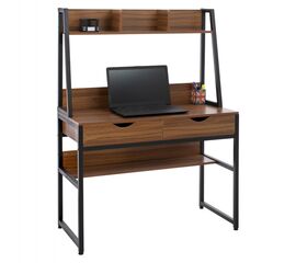 ΓΡΑΦΕΙΟ ΜΕ ΒΙΒΛΙΟΘΗΚΗ TANAYA HM2390.12 ΜΕΛΑΜΙΝΗ ΚΑΡΥΔΙ-ΜΑΥΡΟΣ ΜΕΤΑΛΛ.ΣΚΕΛΕΤΟΣ 100x48x139Y - ΓΡΑΦΕΙΑ στο Milonadakis.gr