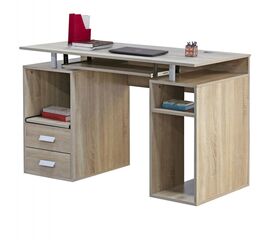 ΓΡΑΦΕΙΟ ΜΕΛΑΜΙΝΗΣ STATUS HM2026.02 SONOMA-ΛΕΥΚΟ 120Χ55Χ76 εκ. - ΓΡΑΦΕΙΑ στο Milonadakis.gr