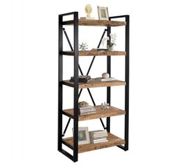 ΒΙΒΛΙΟΘΗΚΗ TURNER ΜΕΤΑΛΛΟ ΚΑΙ ΜΑΣΙΦ ΞΥΛΟ MANGO HM8188.11 80x45x186Υ εκ. - ΒΙΒΛΙΟΘΗΚΕΣ στο Milonadakis.gr