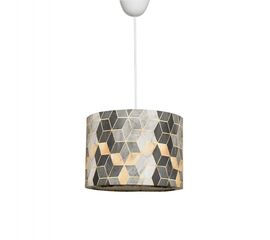 ΦΩΤΙΣΤΙΚΟ ΟΡΟΦΗΣ ΚΡΕΜΑΣΤΟ HM7370 ΜΕΤΑΛΛΟ ΚΑΙ ΥΦΑΣΜΑ ΓΚΡΙ ΚΙΤΡΙΝΟ 28x28x65Υ εκ. - ΦΩΤΙΣΤΙΚΑ ΟΡΟΦΗΣ στο Milonadakis.gr