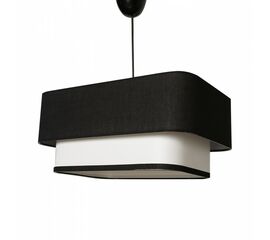 ΦΩΤΙΣΤΙΚΟ ΟΡΟΦΗΣ ΚΡΕΜΑΣΤΟ HM7374.01 ΜΕΤΑΛΛΟ ΚΑΙ ΥΦΑΣΜΑ ΜΑΥΡΟ ΛΕΥΚΟ 35x20x70Υ εκ. - ΦΩΤΙΣΤΙΚΑ ΟΡΟΦΗΣ στο Milonadakis.gr