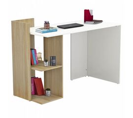 ΓΡΑΦΕΙΟ ΜΕΛΑΜΙΝΗΣ ΜΕ ΡΑΦΙΑ SYNDYA HM8994.02 SONAMA ΛΕΥΚΟ 112x55x85Y εκ. - ΓΡΑΦΕΙΑ στο Milonadakis.gr