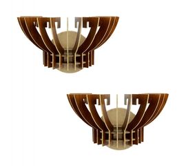 ΣΕΤ ΑΠΛΙΚΕΣ ΤΟΙΧΟΥ 2ΤΜΧ ΞΥΛΙΝΕΣ ΑΠΟ MDF ΚΑΡΥΔΙ HM7382.02 32x22x19Υ εκ. - ΑΠΛΙΚΕΣ ΤΟΙΧΟΥ στο Milonadakis.gr