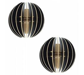 ΣΕΤ ΑΠΛΙΚΕΣ ΤΟΙΧΟΥ 2ΤΜΧ ΞΥΛΙΝΕΣ ΑΠΟ MDF ΜΑΥΡΟ HM7381.03 19,5x16,5x19,5Υ εκ. - ΑΠΛΙΚΕΣ ΤΟΙΧΟΥ στο Milonadakis.gr