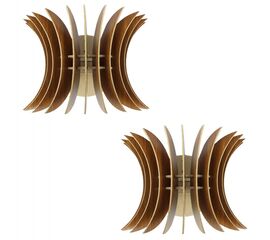 ΣΕΤ ΑΠΛΙΚΕΣ ΤΟΙΧΟΥ 2ΤΜΧ ΞΥΛΙΝΕΣ ΑΠΟ MDF ΚΑΡΥΔΙ HM7380.02 28x20x20Υ εκ. - ΑΠΛΙΚΕΣ ΤΟΙΧΟΥ στο Milonadakis.gr