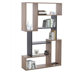 ΒΙΒΛΙΟΘΗΚΗ SHAY HM8768.02 85X22X140 ΓΚΡΙ - ΒΙΒΛΙΟΘΗΚΕΣ στο Milonadakis.gr